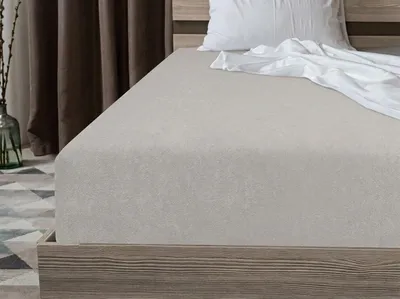 Obrázek produktu pro Fleecové napínací prostěradlo MOLTON světle šedé 90x200, Obrázek vytvořený pomocí AI