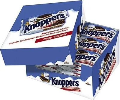 Produktbild von Storck Knoppers knusprige Milch Haselnuss Schnitte 24st 600g
