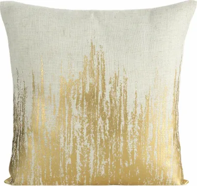 Produktbild von EUROFIRANY | Poszewki na poduszki - IMANI - 45x45 cm - Złoto-beżowy - Len - Elegancki wzór ombre