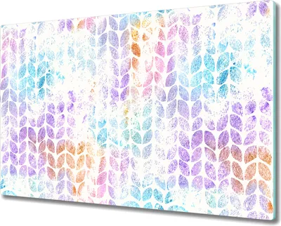 Produktbild von Glas-Herdabdeckplatte Glaskeramikfeldabdeckung Spritzschutz - 80x52 cm - Bunte Aquarellfarbe