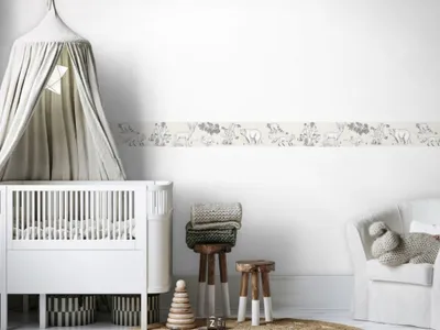 Produktbild von Vinyl-Wandbordüre WALDTIERE für das Kinderzimmer