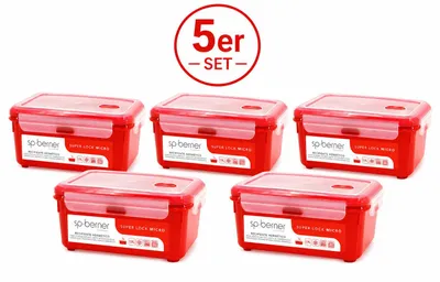 Produktbild von 5er Set Frischhaltedose SUPER LOCK MICRO 1,9 L
