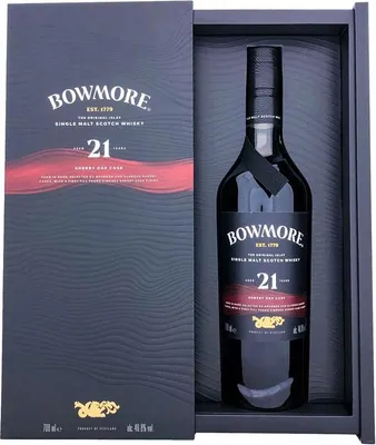 Produktbild von Bowmore 21 Years Sherry Oak + Box 700ml 46,8% Vol.