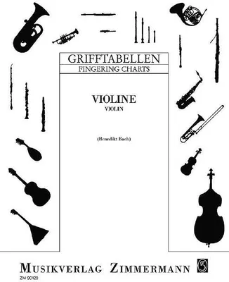 Produktbild von Grifftabelle für Violine