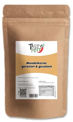 Produktbild von Tasty Pott Mandel geröstet und gesalzen - Salzmandeln - ab 1kg