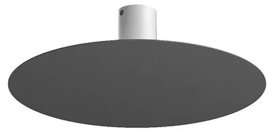 Imagen del producto de Lámpara de techo moderna, tipo disco, de metal gris antracita, con 5 luces y casquillo Gx53