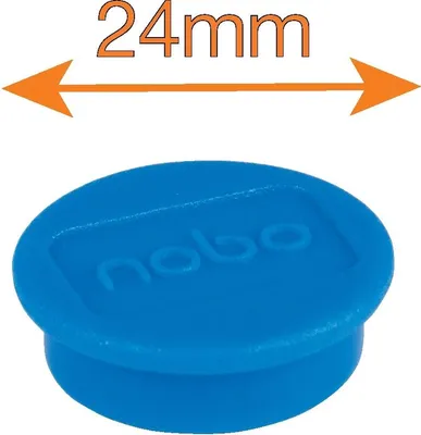 Obrázok produktu pre Nobo 1915292, Magnet na bielu tabuľu, Modrá, 24 mm, 16 mm, 24 mm, 120 mm