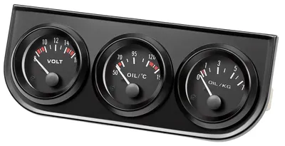 Immagine prodotto di Indicatore per auto, monitoraggio del livello dell'olio e della temperatura, display a LED, nero