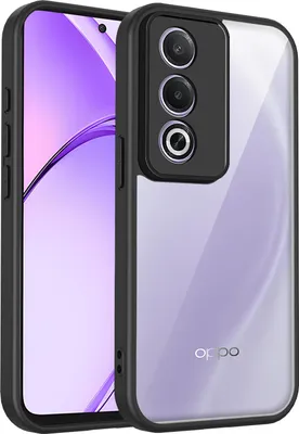 Image de Coque pour Oppo K12x transparente avec cadre en TPU, antichoc Noir