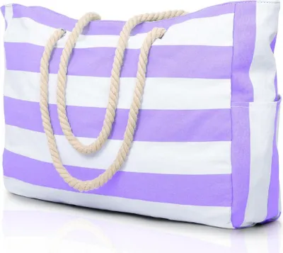 Image de Oscaurt Sac de plage Sac fourre-tout étanche Grand pliable Violet