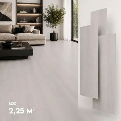 Produktbild von SPC Vinylboden 5mm Klick Vinyl wasserfest Holzoptik Bodenbelag mit Trittschalldämmung für Küche Bad Wohnzimmer