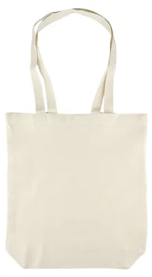 Zdjęcie produktu dla Torba Bawełniana 220G 380X420X10 Poszerzana Z Uszami Bez Nadruku 5Szt Naturalny