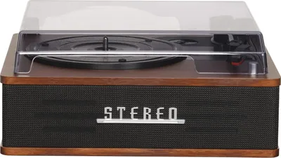 Image de Lecteur vinyle rétro Denver VPB-262 avec Bluetooth et haut-parleurs intégrés