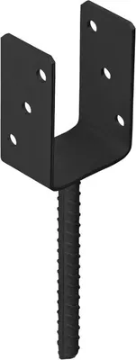 Produktbild von Domax U-Pfostenträger Pfostenanker PS 80UC 81x120x4 mm schwarz 1 Stk.
