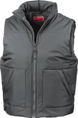 Produktbild von Result Damen Steppweste / Bodywarmer mit Fleecefutter BC926 (S) (Dunkelgrau)