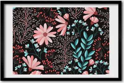 Produktbild von Bild 60x40 MDF-Rahmen, Wandkunst Frühlingsblumen