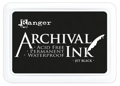 Produktbild von RANGER Archival Ink Pad - Feinkontur/Wasserfest - Jet Black