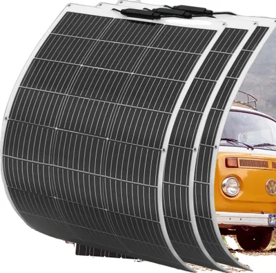Productafbeelding van 100W zonnepaneel, flexibel en lichtgewicht, hoge efficiëntie van 24%, 100W, 3 stuks