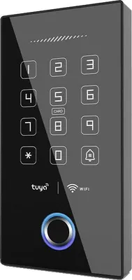 Immagine prodotto di Sistema di controllo accessi, impronta digitale, scheda RFID, WLAN, compatto, tasti a sfioramento SecureEntry-AC200
