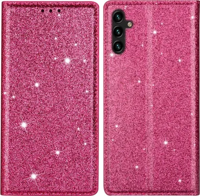 Produktbild von Samsung Galaxy A05s Hülle - Coverup Glitzer Klapphülle - Rosa