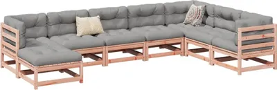 Produktbild von Design 8-tlg. Garten-Sofagarnitur Massivholz Douglasie, Gartenmöbel-Sets 2024 Neu