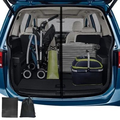 Produktbild von PromoHome® Magnetisches Insektenschutznetz für VW T5 T6 Schiebetür und Hecktür mit Magnetverschluss, 155x146 cm, Schwarz