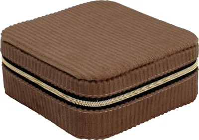 Obrázek produktu pro Šperkovnice, manšestr, 12 x 12 x 5 cm