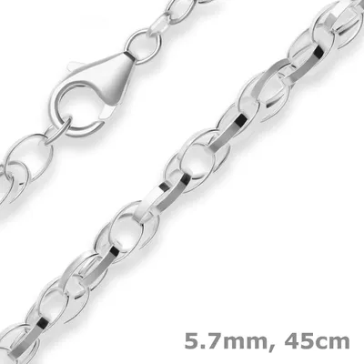 5-7mm-Doppelankerkette-aus-925-Silber-45cm