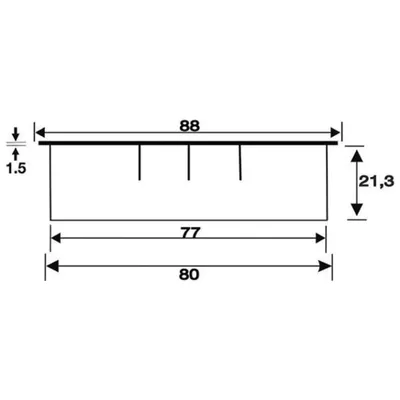 Immagine prodotto di EXIT R, Ø 80 mm, passacavo in acciaio inox, H: 21 mm