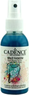 Obrázek produktu pro Cadence Cadence Módní barva na textil ve spreji 100 ml tmavě tyrkysová