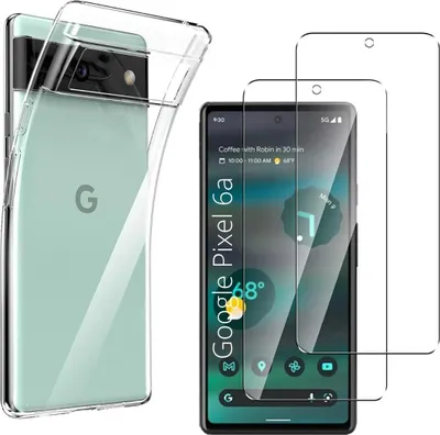 Immagine prodotto di Custodia per Google Pixel 6a con 2 protezioni in vetro temperato Phonillico®