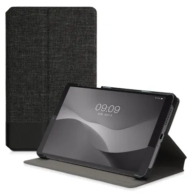 Immagine prodotto di kwmobile Cover protettiva compatibile con Lenovo Tab M8 (Gen 4) - Cover sottile - Custodia per tablet con supporto Nero antracite