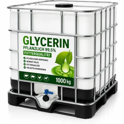 Produktbild von Pflanzliches Glycerin 99,5% Glycerol Glycerine Pharmaqualität vielseitig verwendbar für Haushalt, Kosmetik und Reinigung