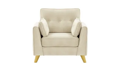 Produktbild von SLF24 - Sessel Magnus - hellbeige - Velluto 2