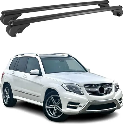 Produktbild von Dachträger für Mercedes GLK X204 2008-2015 Gepäckträger Grundträger Alu Schwarz