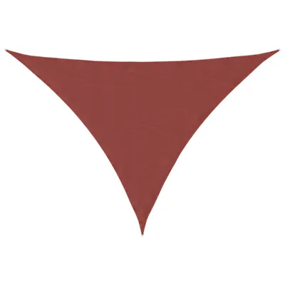 Image de vidaXL Voile d'ombrage Oxford Tissu Triangulaire 2,5x2,5x3,5m Terracota-Rouge