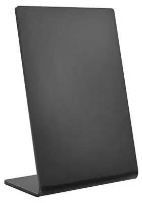 Produktbild von Kreidetafel DIN A6 Hoch als Tischaufsteller Acrylglas schwarz