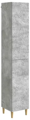 Image de Ensemble de meubles vidaXL, 2 pièces, gris béton, aggloméré