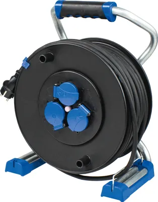 Produktbild von as-Schwabe Kunststoff-Kabeltrommel 40m Gummischlauchleitung 3G2,5 230V 16A IP44