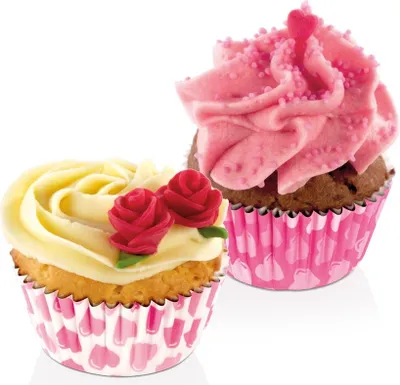 Produktbild von Muffin-Minikörbchen DELÍCIA ø 4 cm, 100 St., Herzchen