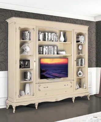 Image de Étagère murale salon tv Armoires Étagères bois Salon Meubles Étagères Nouveau