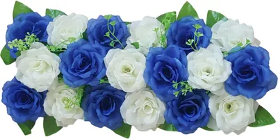 Produktbild von Simulation Blume ohne Wasserstoffkunst DIY Hochzeit künstliche Rosenblumenreihe Dekoration Wohnkultur-J