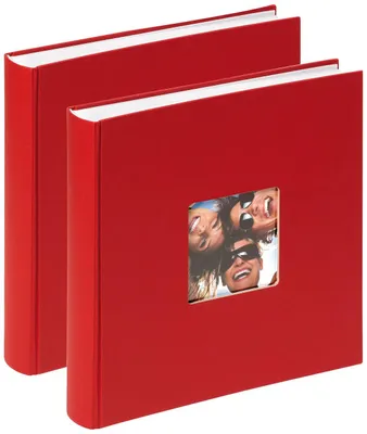 Productafbeelding van Walther Design fotolbuma, rood, 30 x 30 cm, met uitsparing in de omslag, set van 2, Fun F