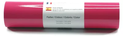 Produktbild von Kreativplotter Vinylfolie glänzend HOT-PINK 21x300 cm
