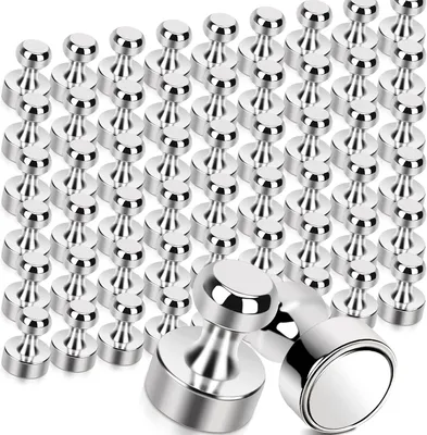 Imagen del producto de Imanes de neodimio, extra fuertes, de 12 mm x 16 mm, lote de 56 unidades, para pizarras magnéticas