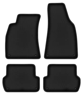 Produktbild von Velours-Fußmatten für Seat Exeo 2008-2015 (Limousine/Kombi) – 4-tlg, Schwarz, passgenau – Wielganizator DURBAN