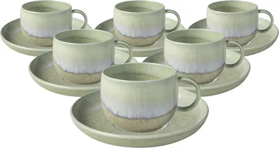 Produktbild von like. by Villeroy & Boch Perlemor Alga Kaffeetasse mit Untertasse 190 ml 6er Set