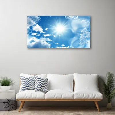 Produktbild von Tulup Leinwand-Bilder 100x50 Wandbild Canvas Kunstdruck Himmel Sonne Landschaft