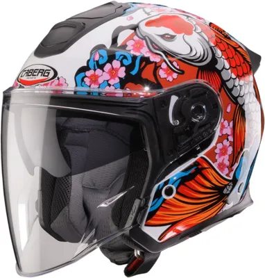 Produktbild von CABERG FLYON II KOI Jethelm M in blau/orange/rot/weiß