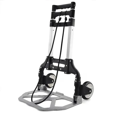 Image de Omgoods - Chariot de manutention en aluminium, pliable, avec une capacité de charge de 80 kg